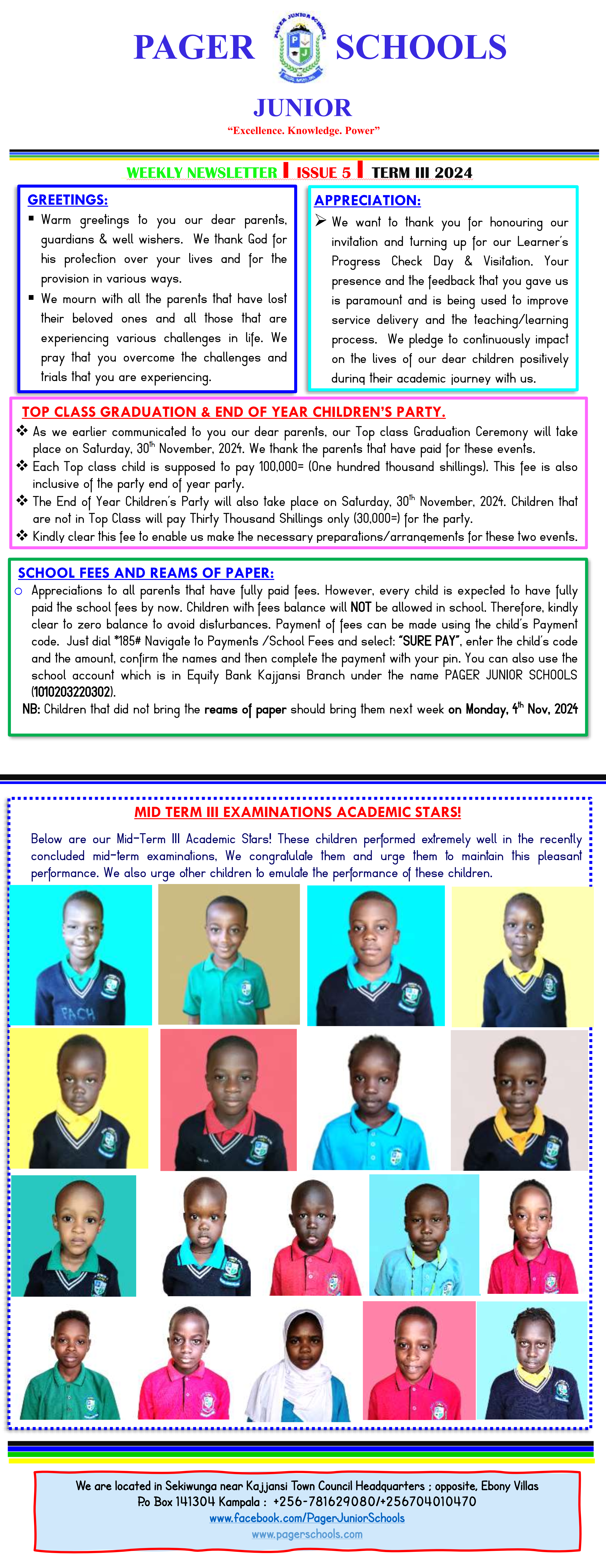 week 5 weekly newsletter