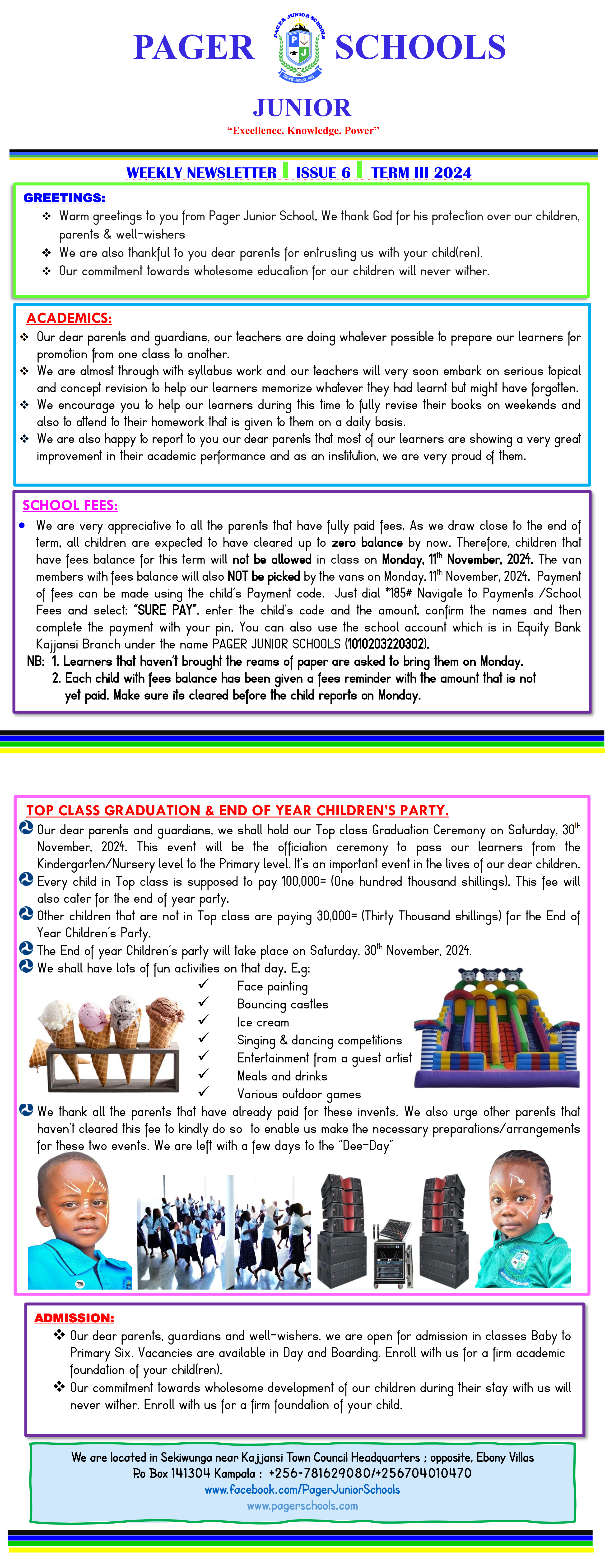 weekly newsletter issue 6 term 3 2024